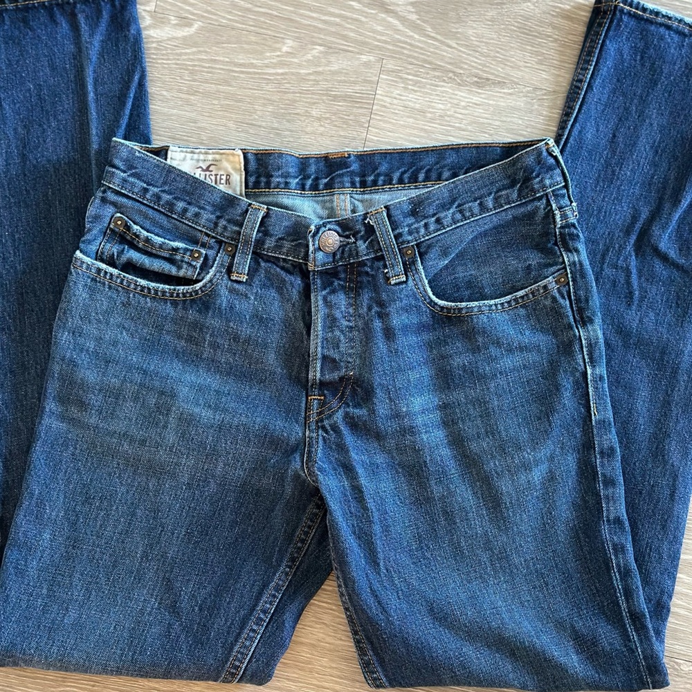 Hollister Straight Leg Jeans 32" – Vintage Y2K Classic Denim